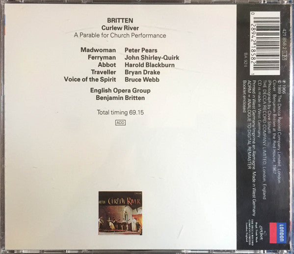 Benjamin Britten : Curlew River (CD, RE, RM)