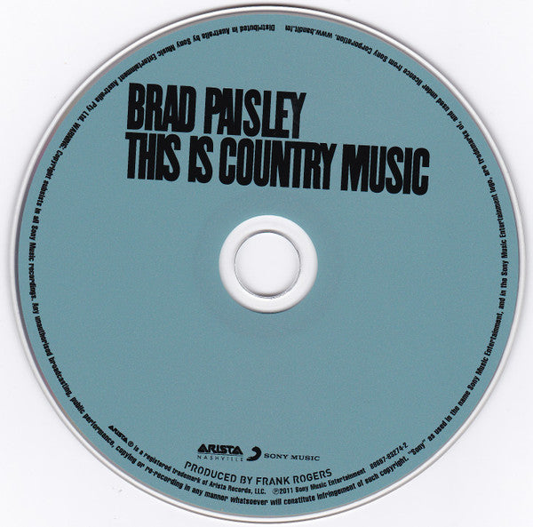 Brad Paisley : This Is Country Music (CD, Album)