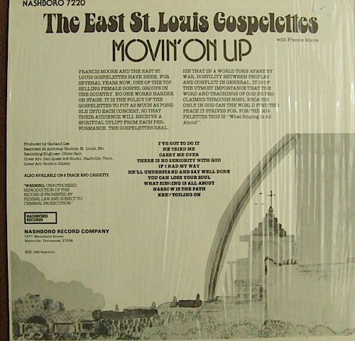 The East St. Louis Gospelettes : Movin' On Up (LP, Album)