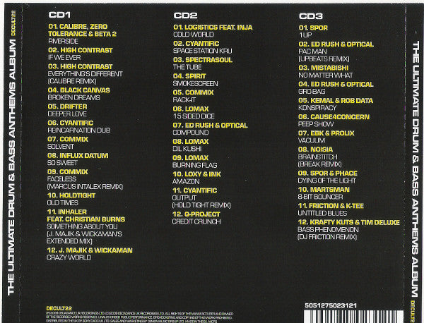 Various : The Ultimate Drum & Bass Anthems Album (3xCD, Comp)