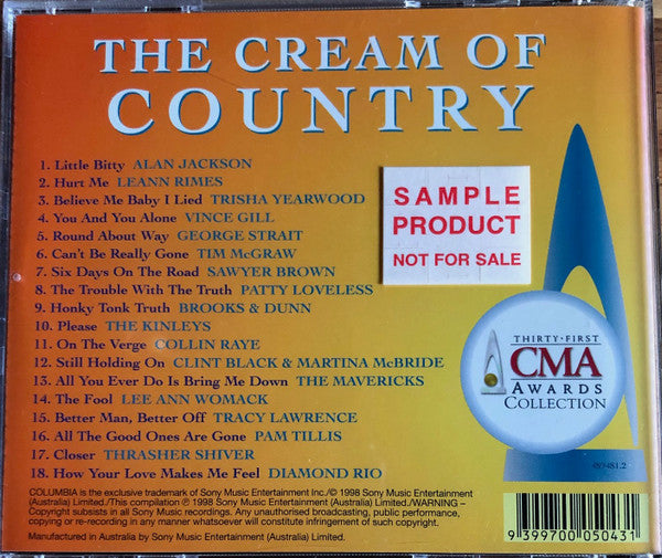 Various : The Cream Of Country - Thirty-First CMA Awards Collection (CD, Comp)