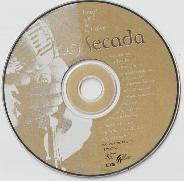 Jon Secada : Heart, Soul & A Voice (CD, Album)