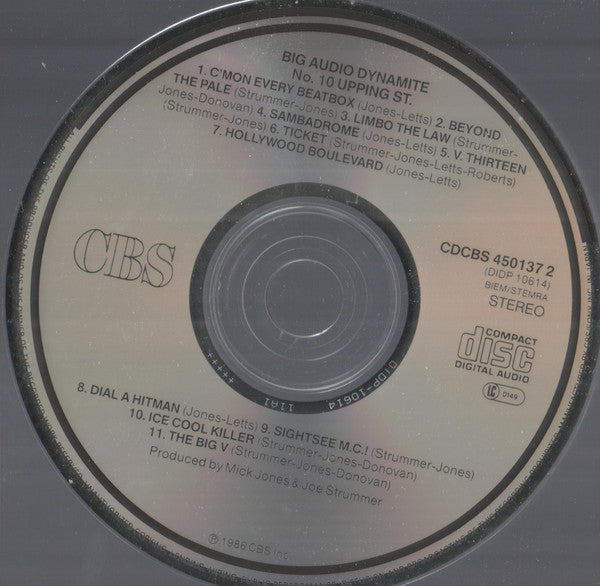 Big Audio Dynamite : No. 10, Upping St. (CD, Album)