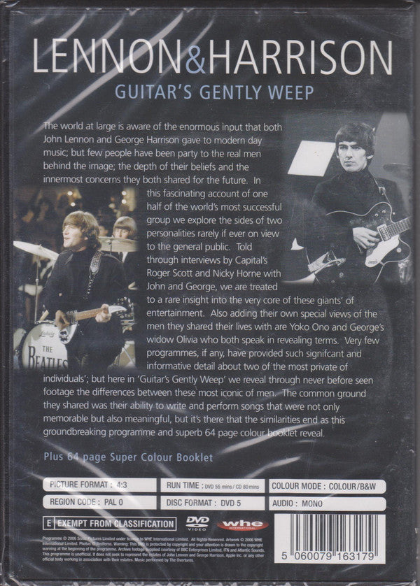 John Lennon, George Harrison : Lennon & Harrison Guitar's Gently Weep (DVD-V, S/Edition, PAL + CD, Mono, S/Edition)