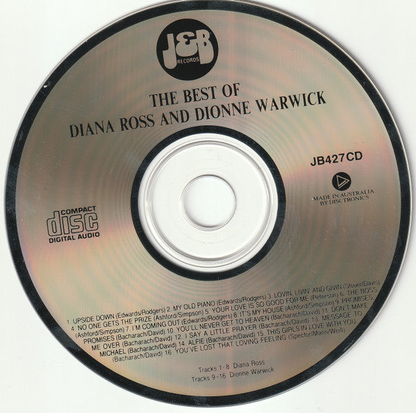 Diana Ross, Dionne Warwick : The Best Of Diana Ross And Dionne Warwick (CD, Comp)