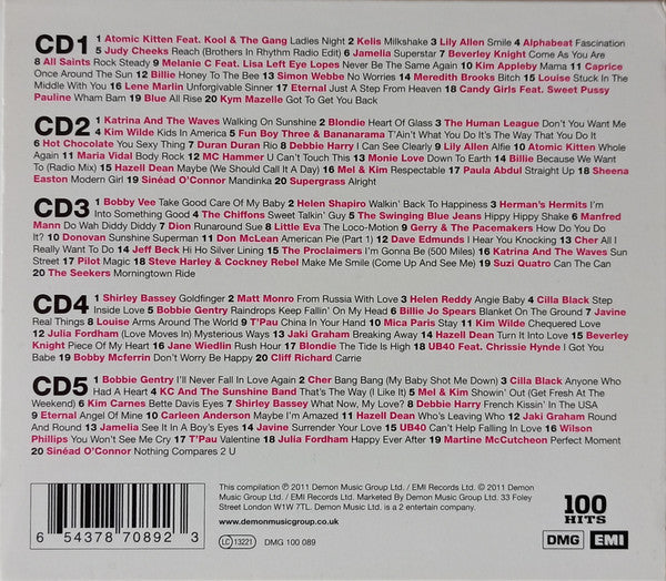 Various : 100 Hits Ladies Night (5xCD, Comp + Box)
