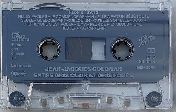 Jean-Jacques Goldman : Entre Gris Clair Et Gris Foncé (Cass, Album)