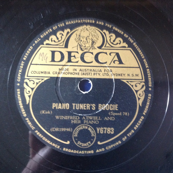 Winifred Atwell : The Poor People Of Paris (La Goulante du Pauvre Jean) / Piano Tuner's Boogie (Shellac, 10")