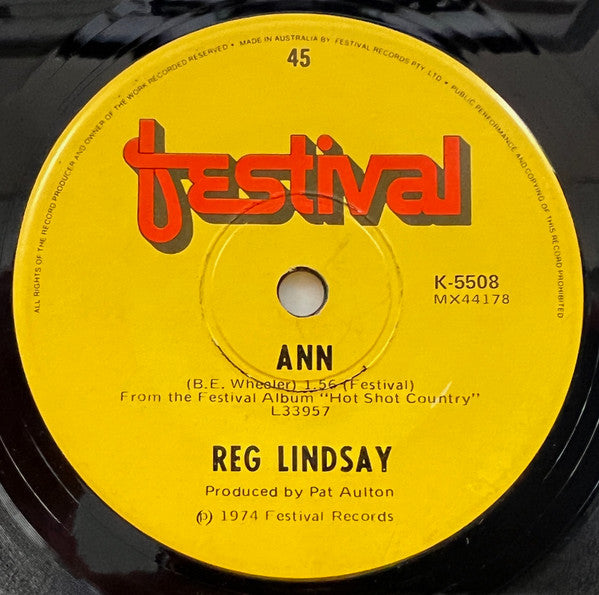 Reg Lindsay : You've Got Everything You Want (7", Single)