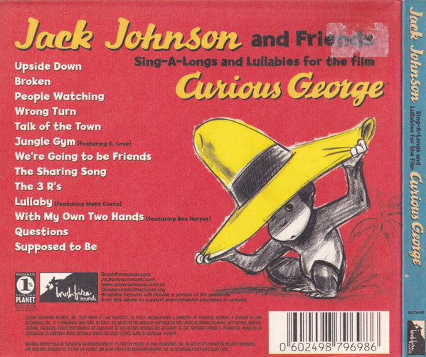Jack Johnson And Friends* : Sing-A-Longs And Lullabies For The Film Curious George (CD, Album, Dig)