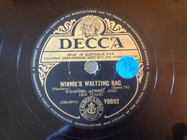 Winifred Atwell : Big Ben Boogie / Winnie's Waltzing Rag (Shellac, 10")