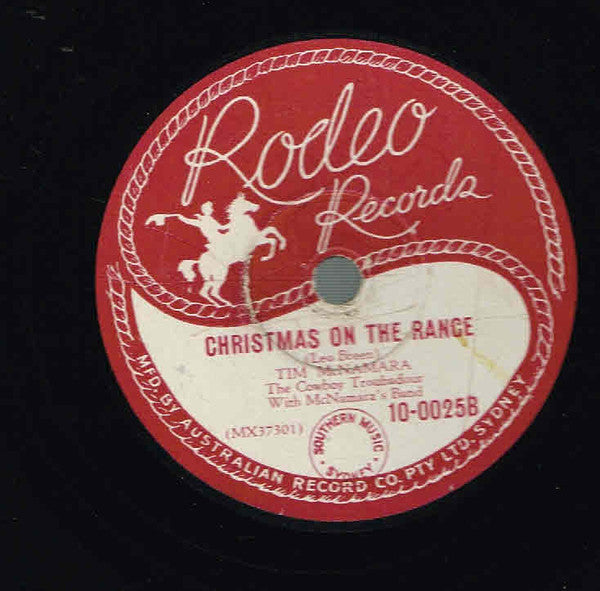 Tim McNamara (2) With McNamara's Band (2) : Slippin' Aroun' Sweet Georgia Broun' / Christmas On The Range (Shellac, 10")
