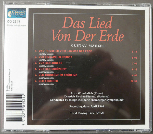 Gustav Mahler / Fritz Wunderlich / Dietrich Fischer-Dieskau / Joseph Keilberth / Bamberger Symphoniker : Das Lied Von Der Erde (CD, Album)