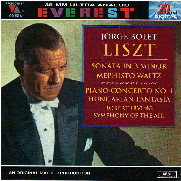 Jorge Bolet : Jorge Bolet Plays Liszt Sonata In B Min./Concerto No. 1 (CD, Comp, RM, SBM)