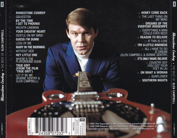 Glen Campbell : Rhinestone Cowboy - The Best Of Glen Campbell (CD, Comp)