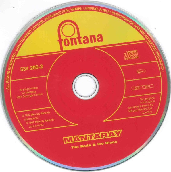 Mantaray (2) : The Reds & The Blues (CD, Album)