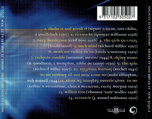 Society Syncopators : Shake It And Break It (CD, Album)