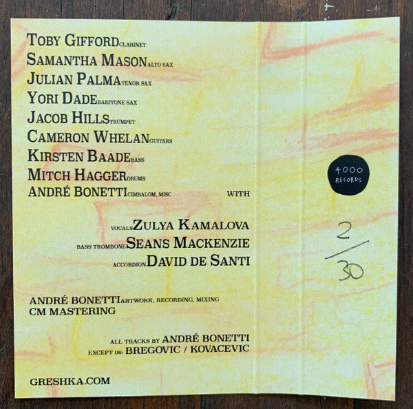 Greshka* : Inebriation (Cass, Num)