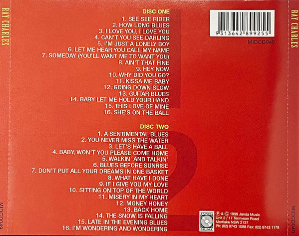 Ray Charles : Ray Charles (2xCD, Comp)