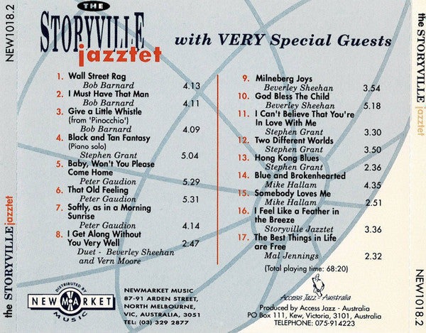 The Storyville Jazztet : With Very Special Guests (CD, Album)