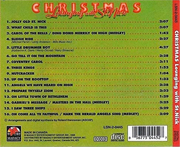 Roland Hanneman : Christmas Lounging With St. Nick (2) (CD, Album)