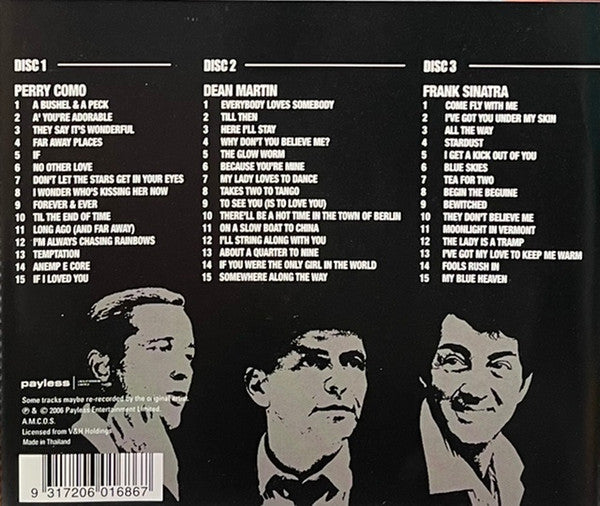 Perry Como, Dean Martin & Frank Sinatra : Crooners (3xCD, Comp)