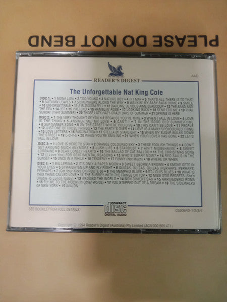 Nat King Cole : The Unforgettable Nat King Cole (4xCD, Comp, RM)
