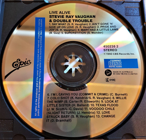 Stevie Ray Vaughan & Double Trouble : Live Alive (CD, Album)