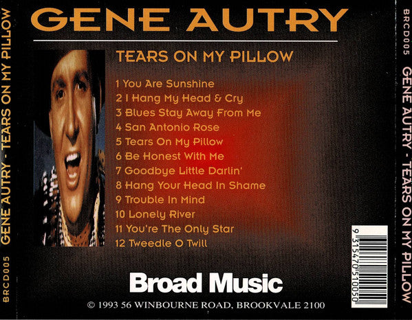Gene Autry : Tears On My Pillow (CD, Comp)