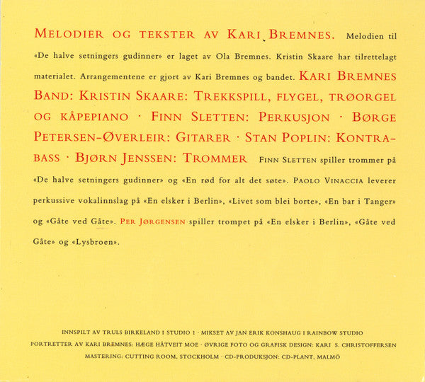 Kari Bremnes : Gåte Ved Gåte (CD, Album)