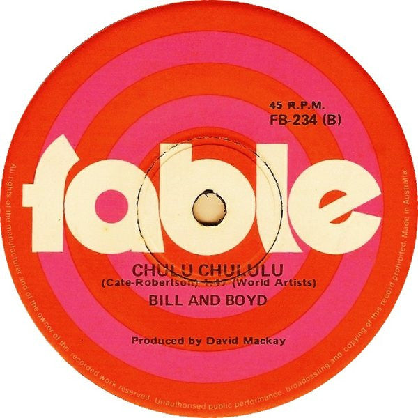 Bill And Boyd : Santa Never Made It Into Darwin (7", Single)