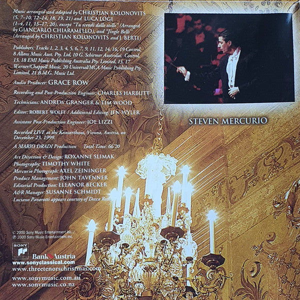 The Three Tenors : Christmas (CD, Album)