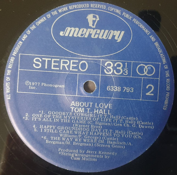 Tom T. Hall : About Love (LP, Album)