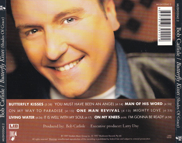 Bob Carlisle (2) : Butterfly Kisses (Shades Of Grace) (CD, Album)