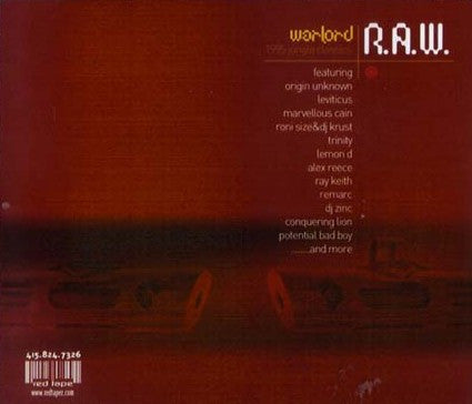 R.A.W. (2) : Warlord - 1995 Jungle Classics (CD, Mixed)