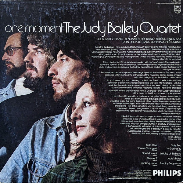 The Judy Bailey Quartet* : One Moment (LP)
