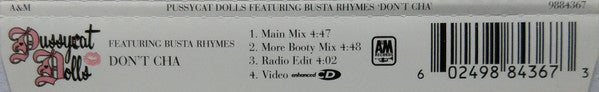Pussycat Dolls* Featuring Busta Rhymes : Don't Cha (CD, Single, Enh)