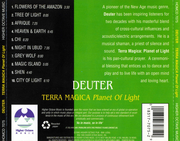 Deuter : Terra Magica: Planet Of Light (CD, Album)