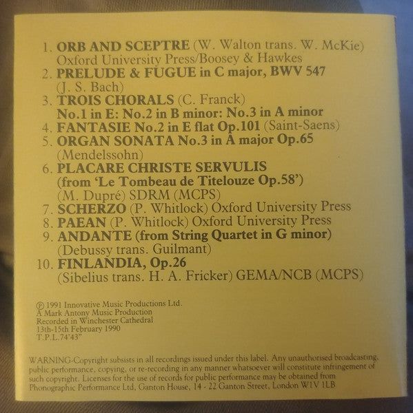 Various : Organ Spectacular Volume II (CD, Comp)