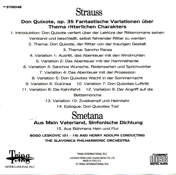 Richard Strauss - Bedřich Smetana : Strauss - Smetana (CD, Album)