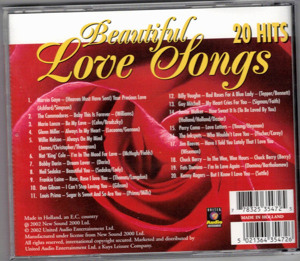 Various : Beautiful Love Songs (CD, Comp)