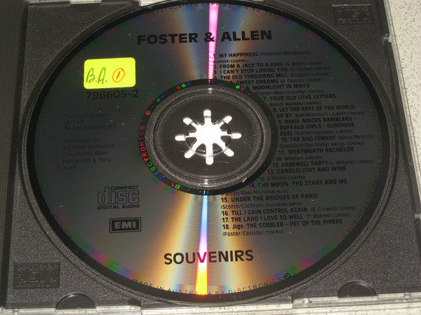 Foster & Allen : Souvenirs (CD, Album)