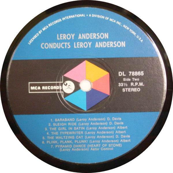 Leroy Anderson : Leroy Anderson Conducts Leroy Anderson (LP, Album)