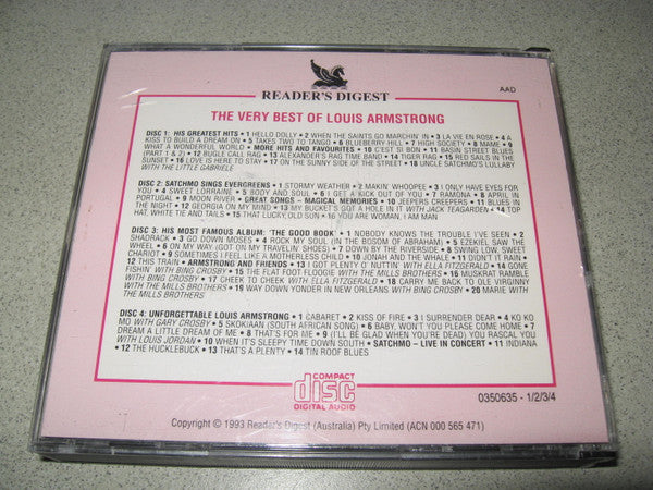 Louis Armstrong : The Very Best Of Louis Armstrong (4xCD, Comp)