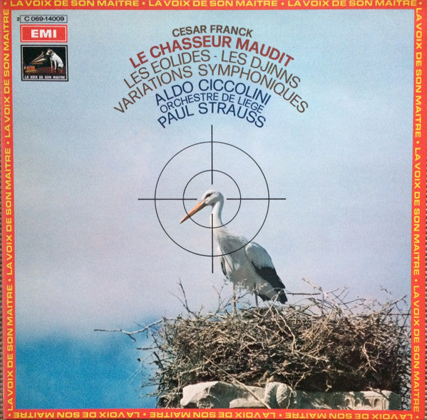 César Franck – Aldo Ciccolini, Orchestre Philharmonique De Liège, Paul Strauss : Le Chasseur Maudit - Les Eolides - Les Djinns - Variations Symphoniques (LP, Gat)