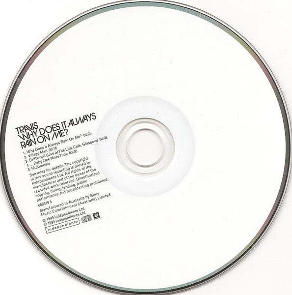 Travis : Why Does It Always Rain On Me? (CD, Single, Enh)