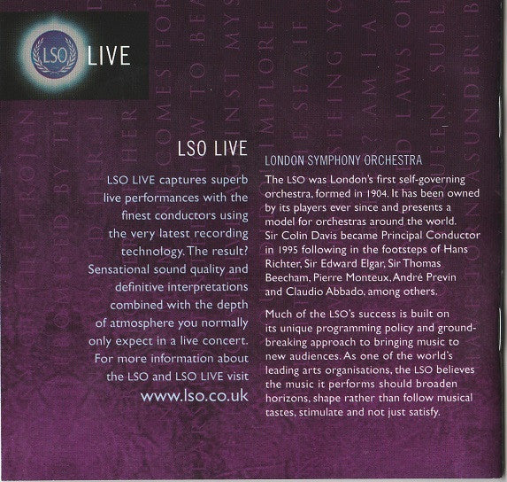 Hector Berlioz - London Symphony Orchestra, Sir Colin Davis : Les Troyens (4xCD, Album)