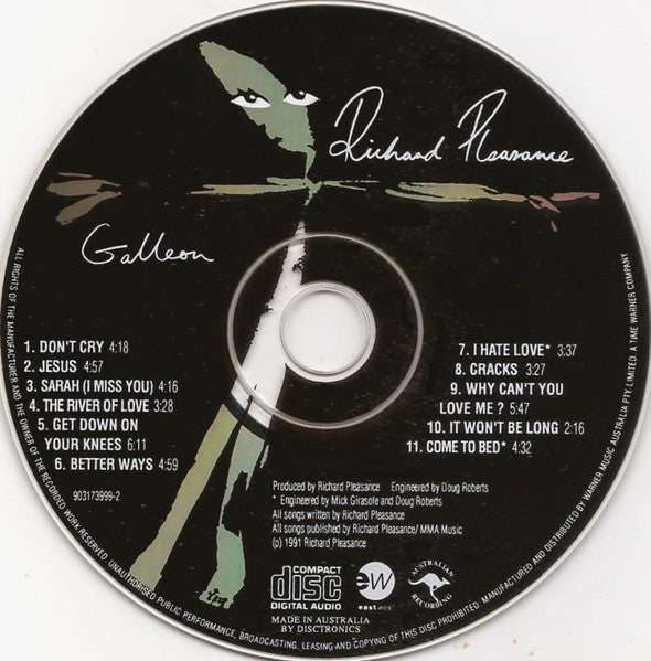 Richard Pleasance : Galleon (CD, Album)