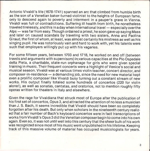 Antonio Vivaldi - Seiji Ozawa, Boston Symphony Orchestra, Joseph Silverstein : The Four Seasons (CD, Album, RE)