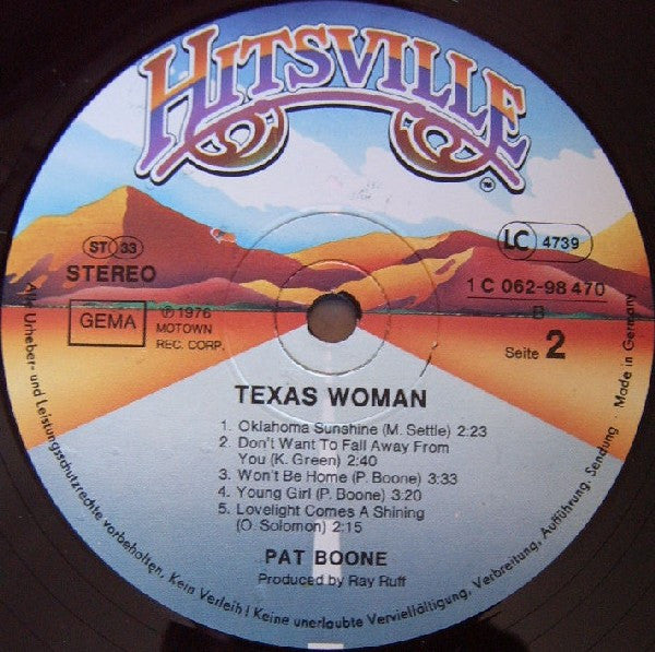 Pat Boone : Texas Woman (LP, Album)